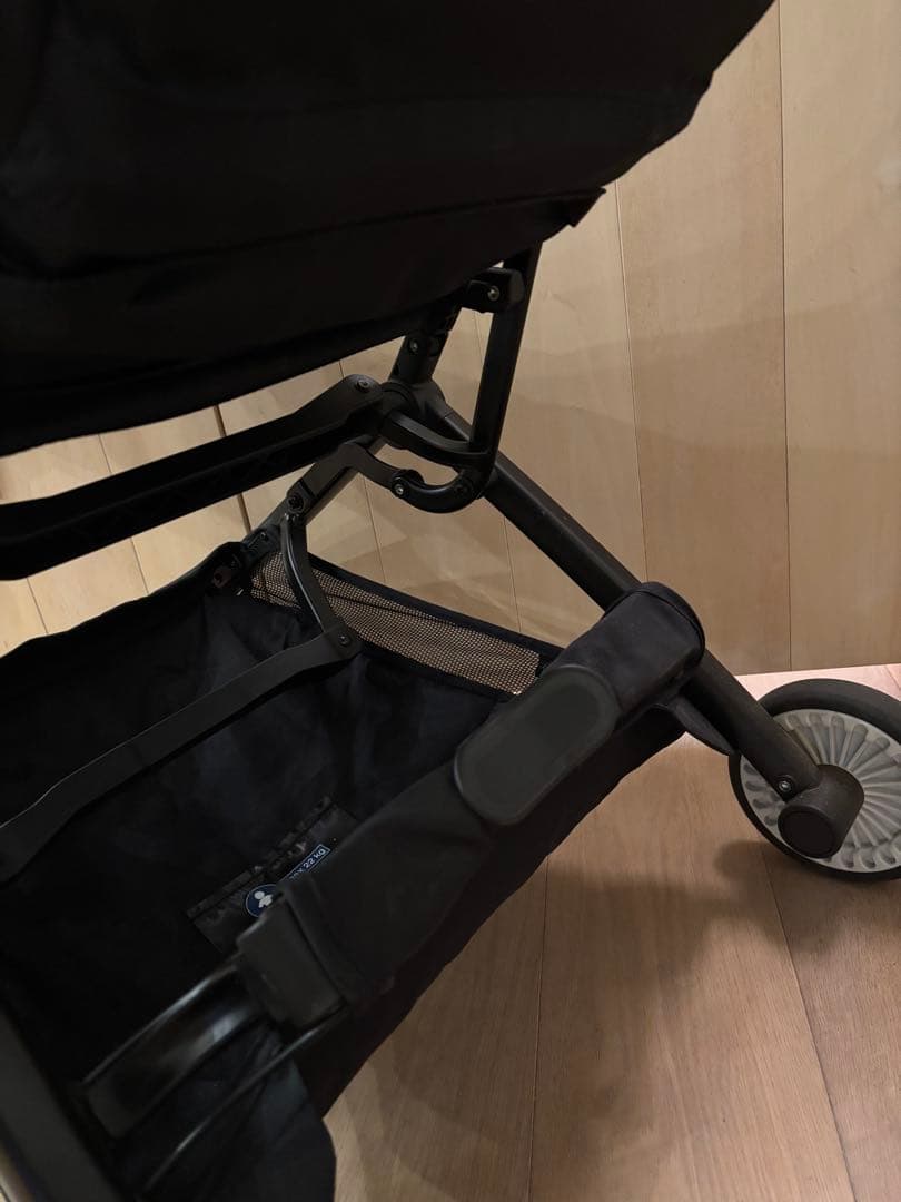 ［美品］Cybex Libelle ベビーカー ブラック、レインカバーセット