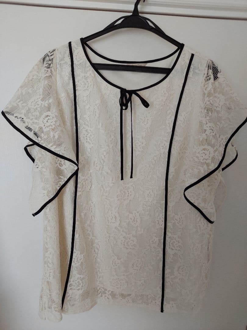 ローズティアラ　大きいサイズ　レースブラウス