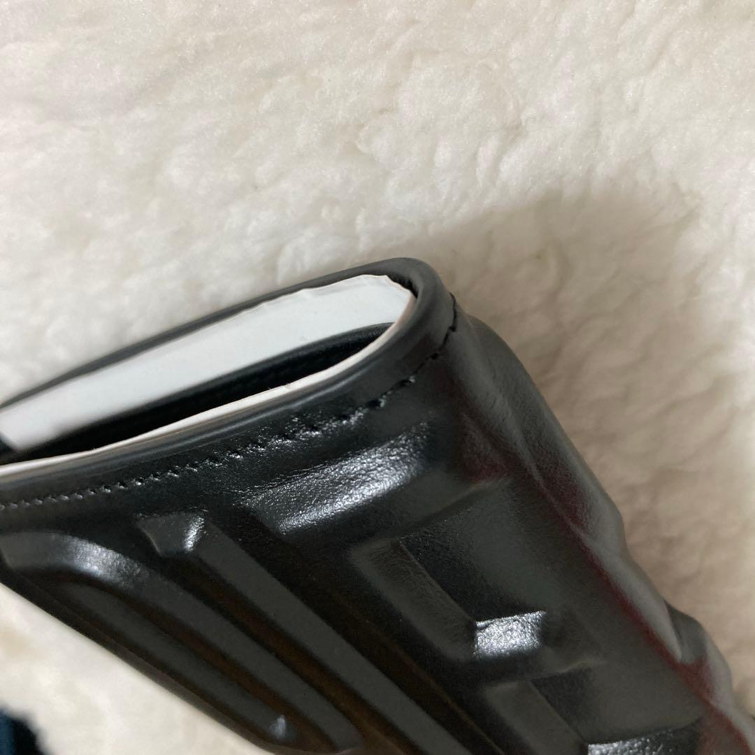 非売品✨箱付き DIESEL 3Dロゴ 二つ折り財布 レザー　ブラック　限定