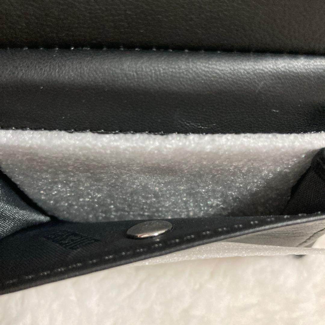 非売品✨箱付き DIESEL 3Dロゴ 二つ折り財布 レザー　ブラック　限定