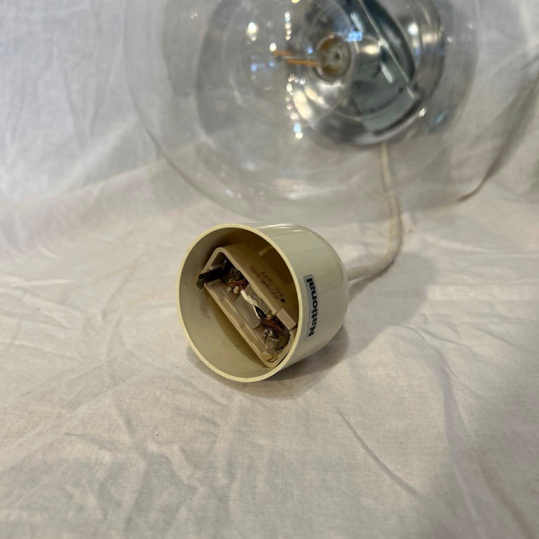 ミッドセンチュリー　ガラス　ペンダントライト　ナショナル　照明　昭和レトロモダン