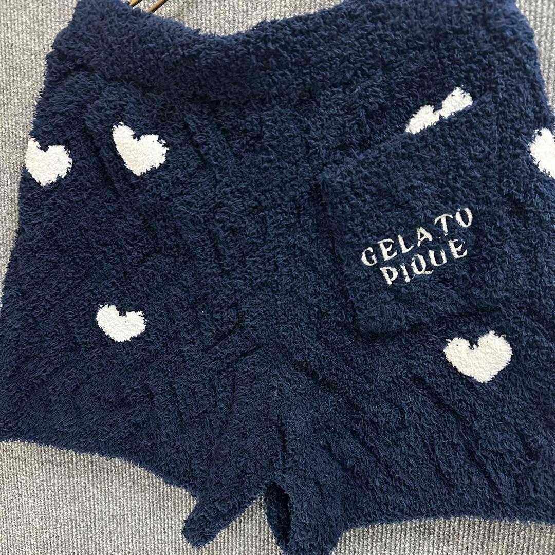 geldato pique ジェラートピケ　ドット ネイビー ハートルームウェア