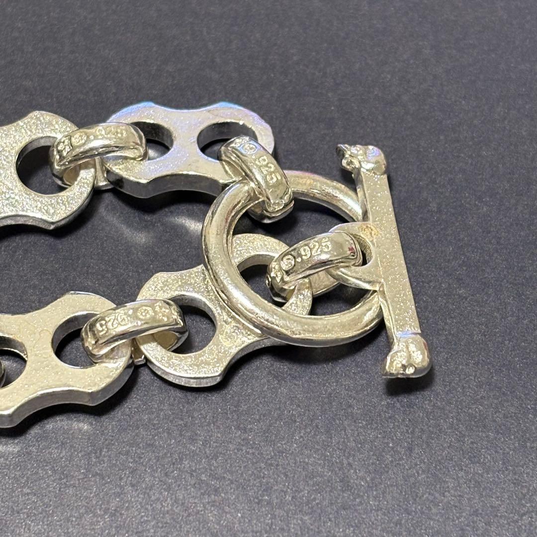 US輸入　80sヴィンテージ　ブルドックネックレス　シルバーカラー　刻印あり