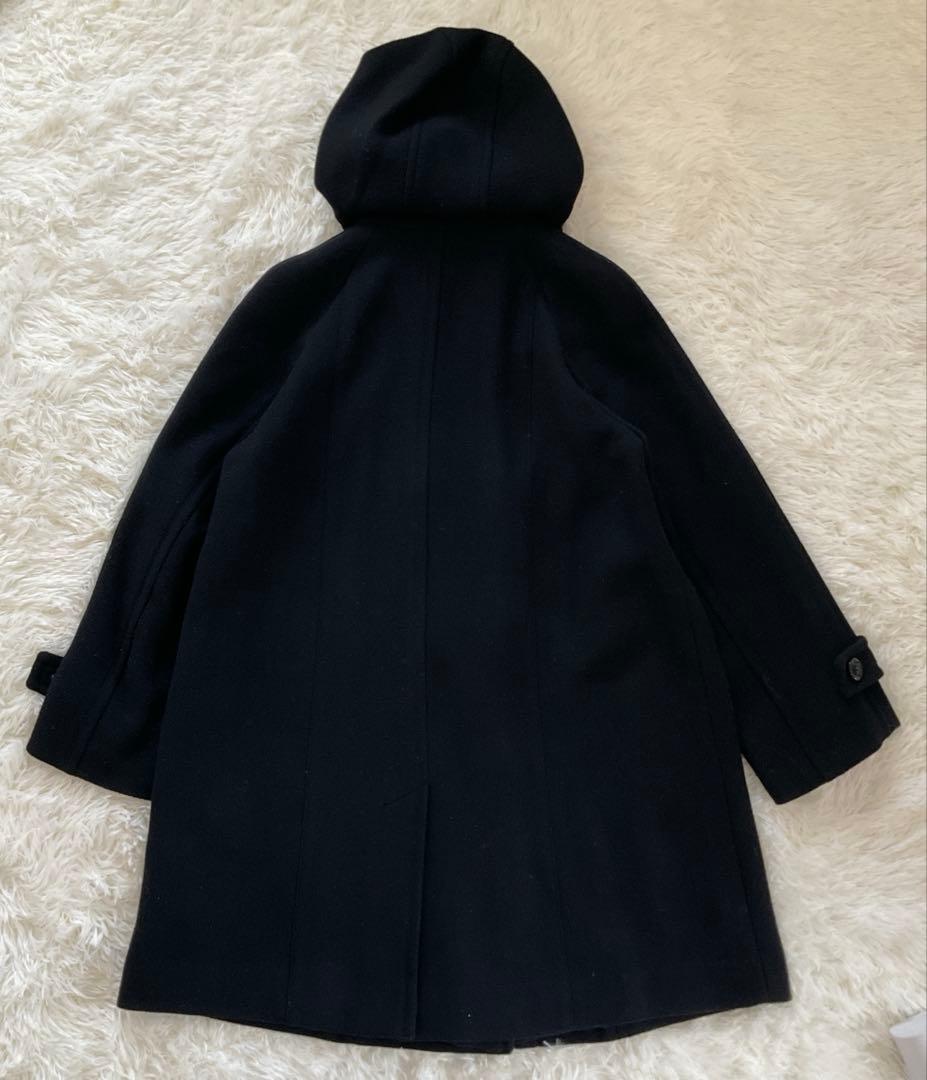 Burberyバーバリーロンドン ダッフルコート ネイビー 紺ノバチェック 44