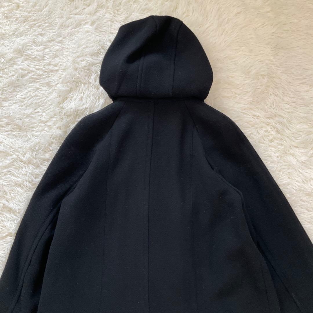 Burberyバーバリーロンドン ダッフルコート ネイビー 紺ノバチェック 44