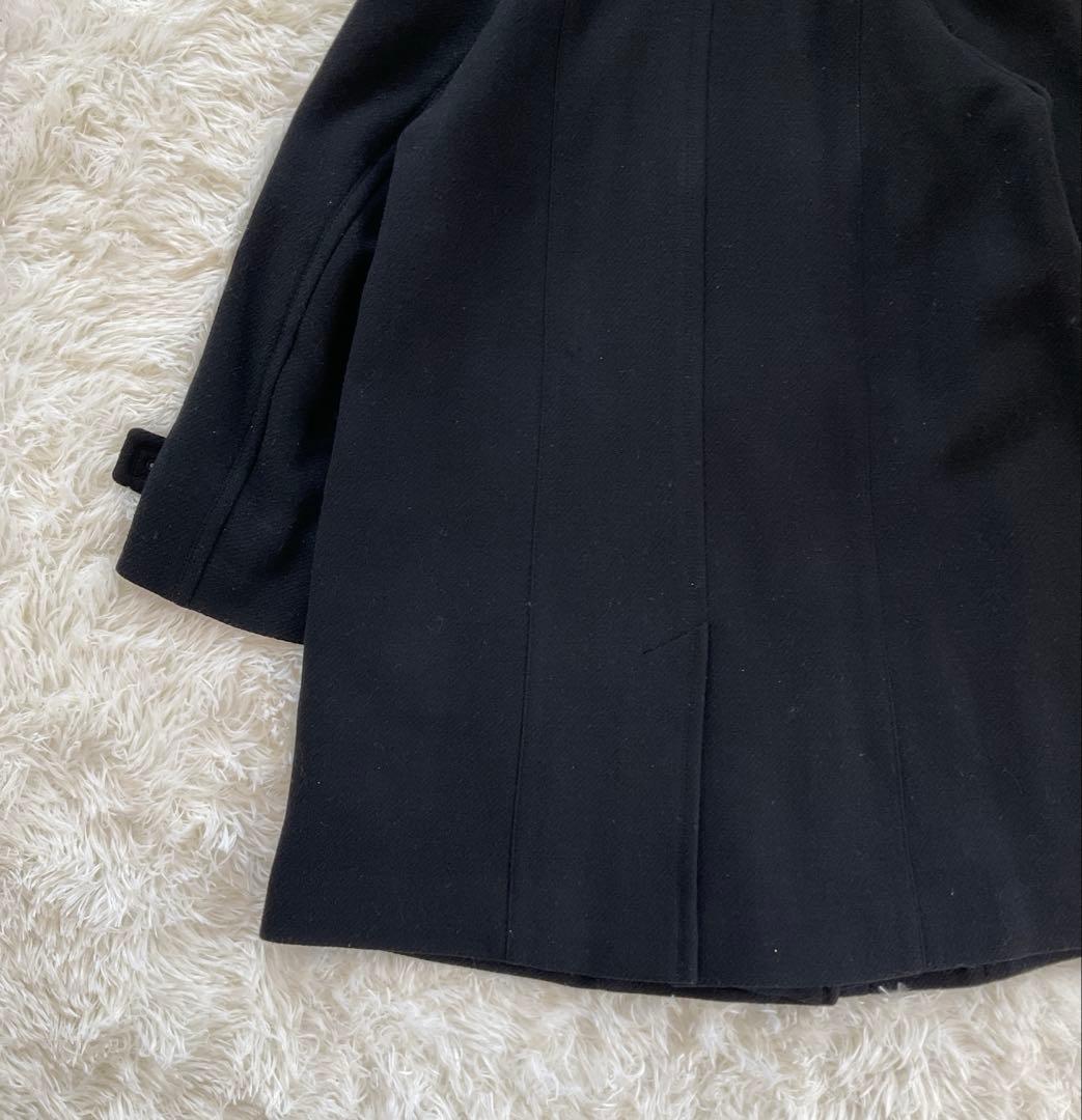 Burberyバーバリーロンドン ダッフルコート ネイビー 紺ノバチェック 44