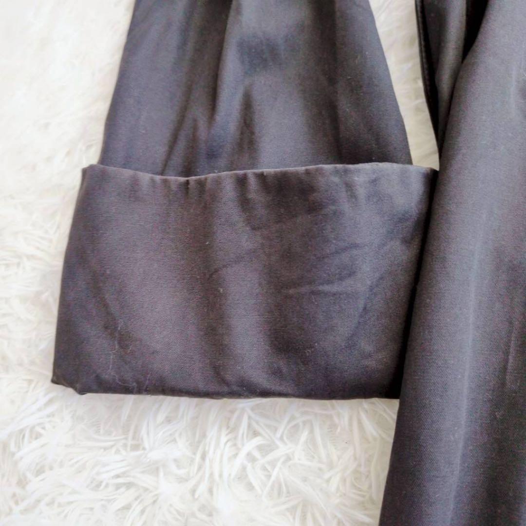 ◾︎希少◾︎ セリーヌ トレンチコート ワイドスリーブ エンブレム ブラック 36