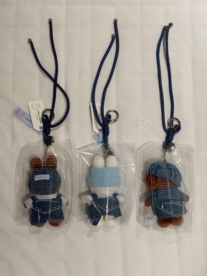 ミッフィー ソウル デニム キーリング 3種セット 韓国限定 miffy 聖水