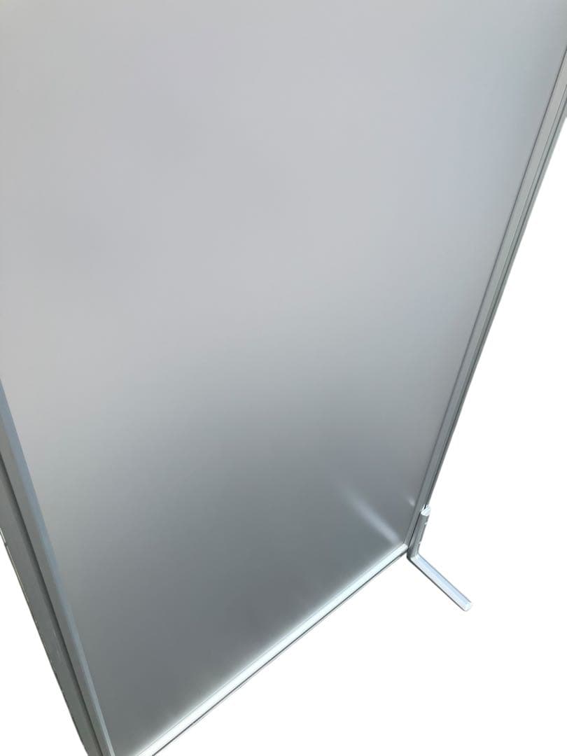 【美品】パーテーション アルミ オフィス 衝立 間仕切り 目隠し 自立式 パネル