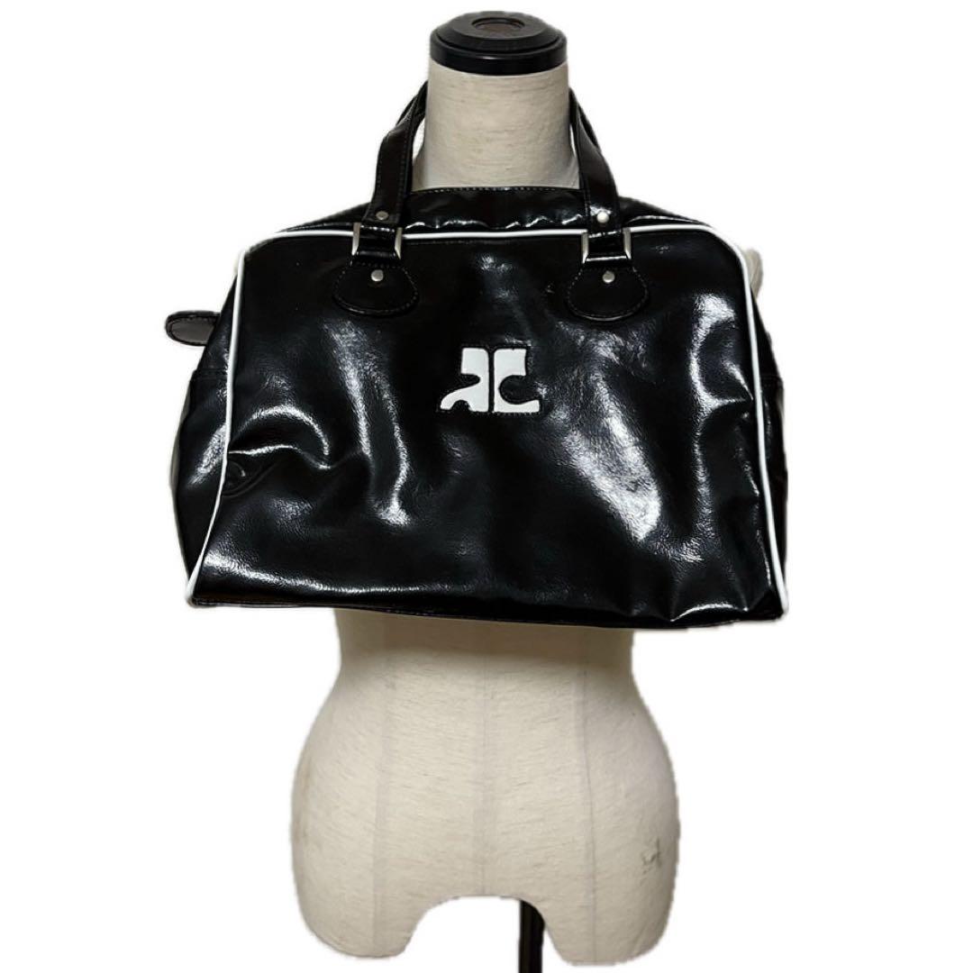 y2k 平成　ギャル　平成ファッション　クレージュ　エナメルミニボストンバッグ