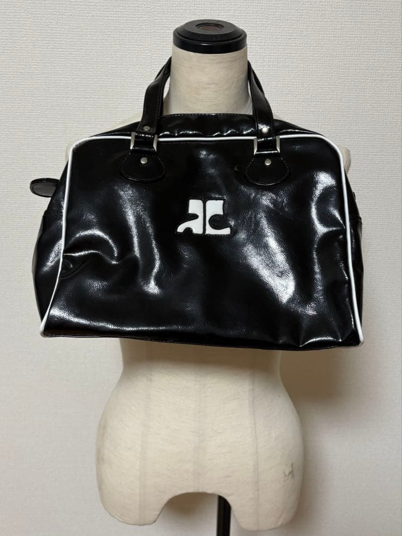 y2k 平成　ギャル　平成ファッション　クレージュ　エナメルミニボストンバッグ