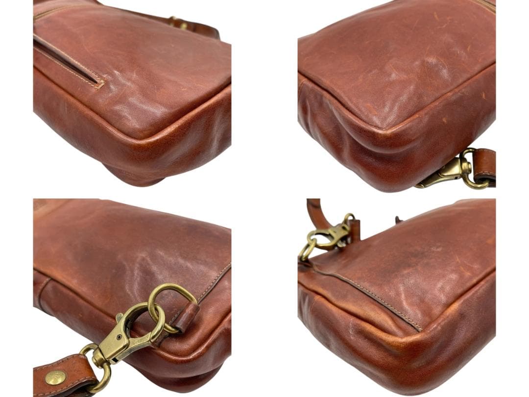 IL BISONTE/イルビゾンテ レザー ボディバッグ ショルダーバッグ