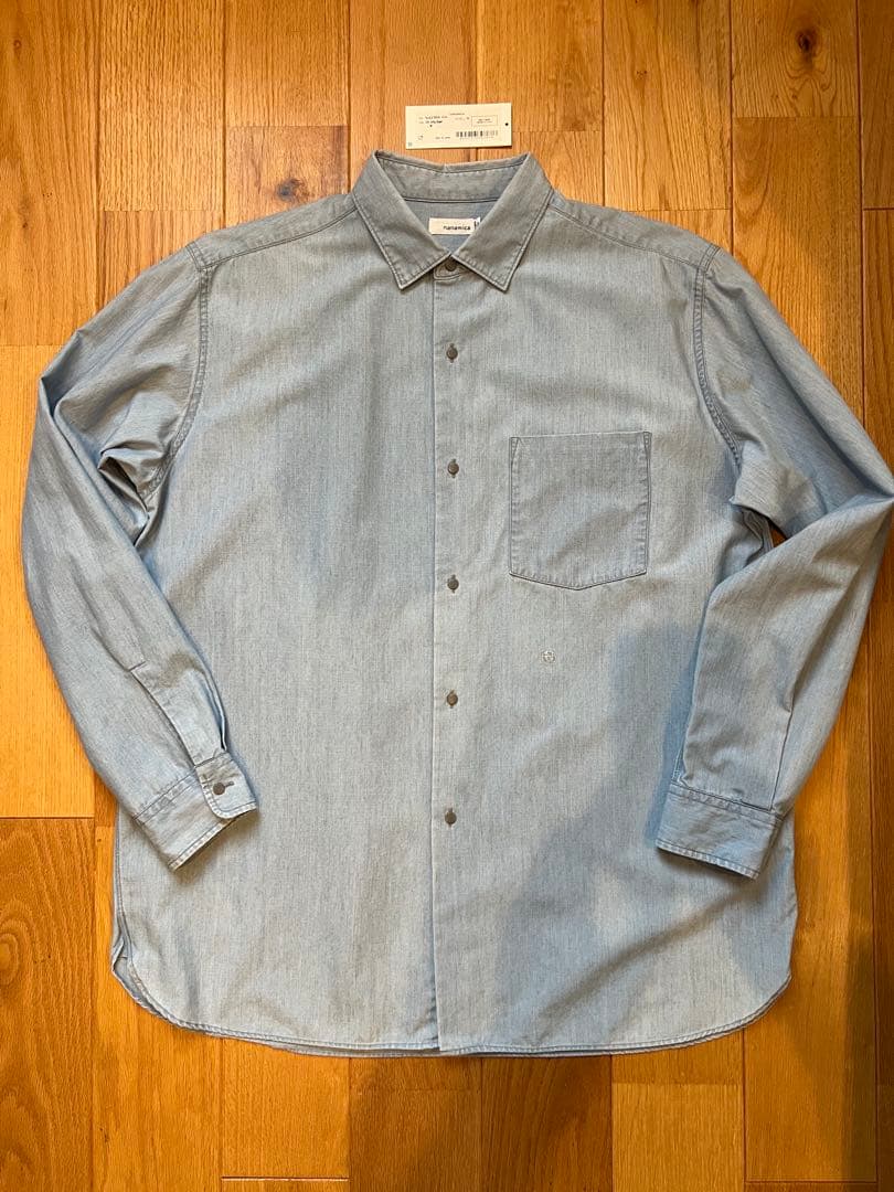 nanamica SUGF359 シャツ 長袖 インディゴ M