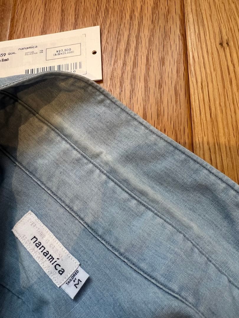 nanamica SUGF359 シャツ 長袖 インディゴ M