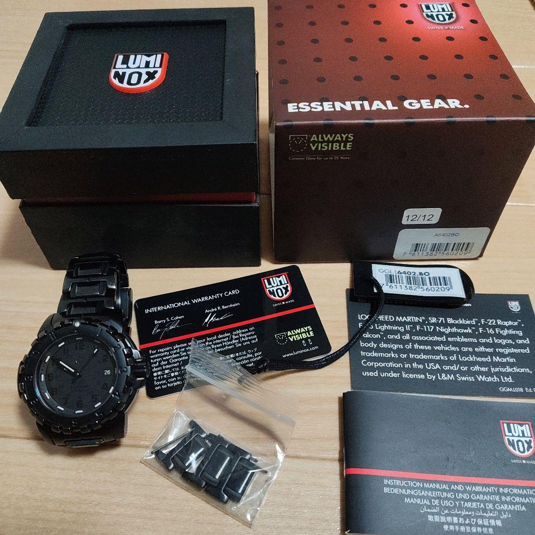 美品　Luminox F-117 ナイトホーク ブラック 時計