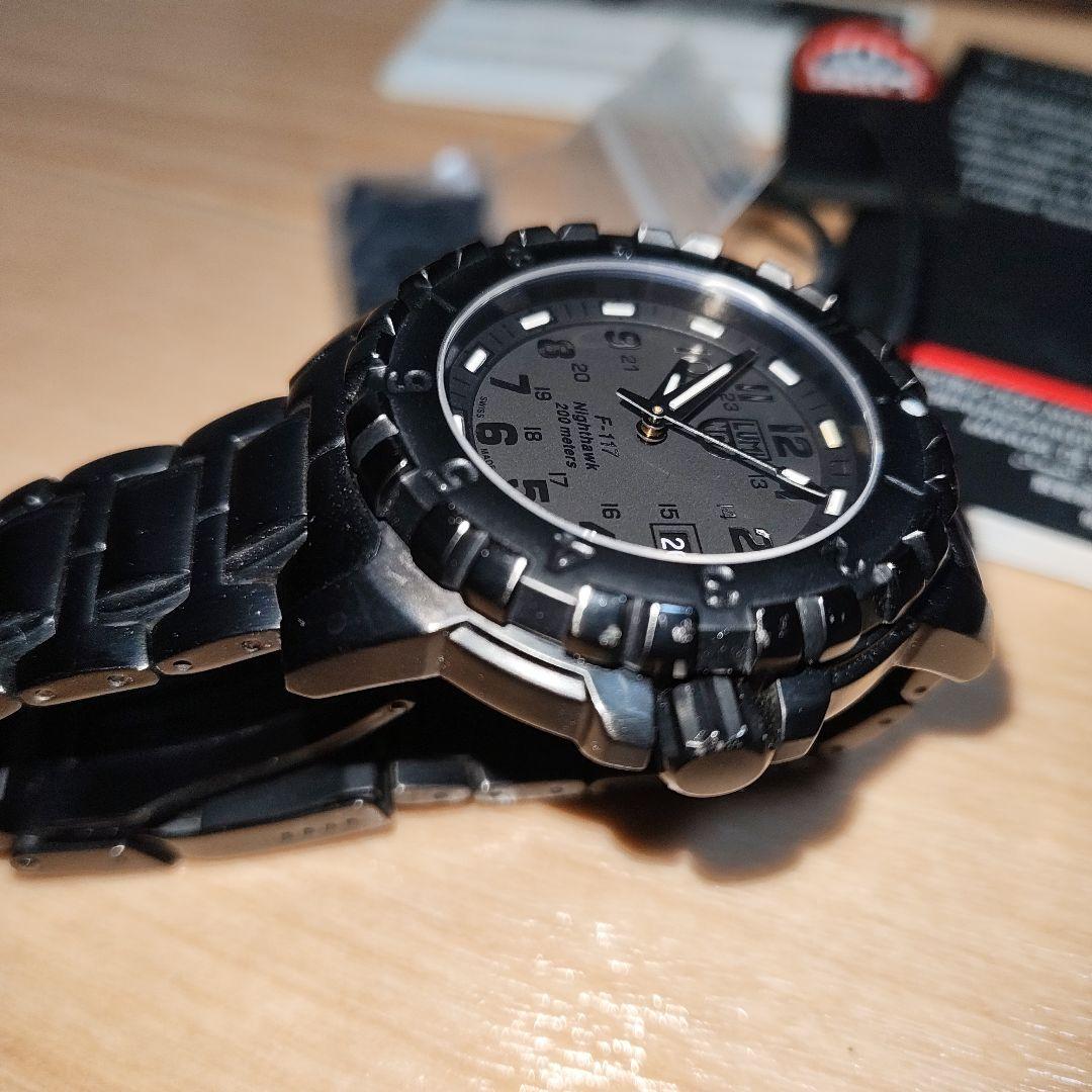 美品　Luminox F-117 ナイトホーク ブラック 時計