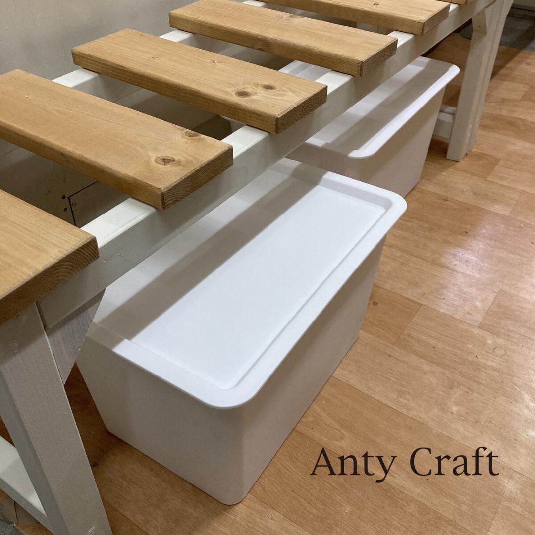 シングルベッドをセミダブルに！延長ベッド 2台１セット　0419