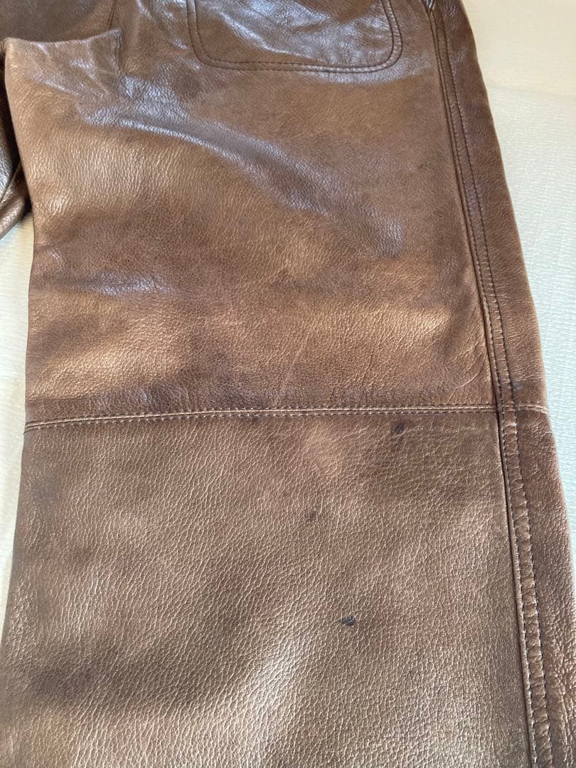 80s Gianni versace レザーパンツ　初期　アーカイブ 90s