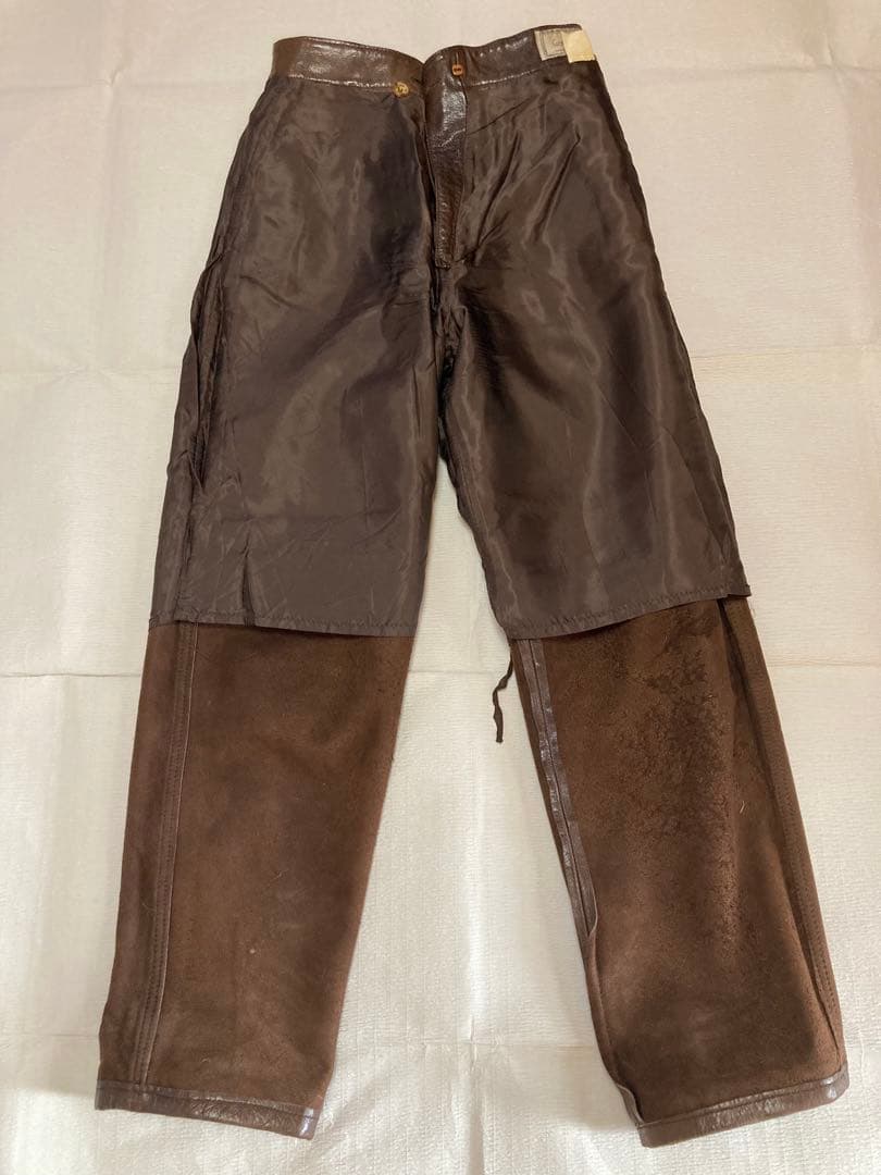 80s Gianni versace レザーパンツ　初期　アーカイブ 90s