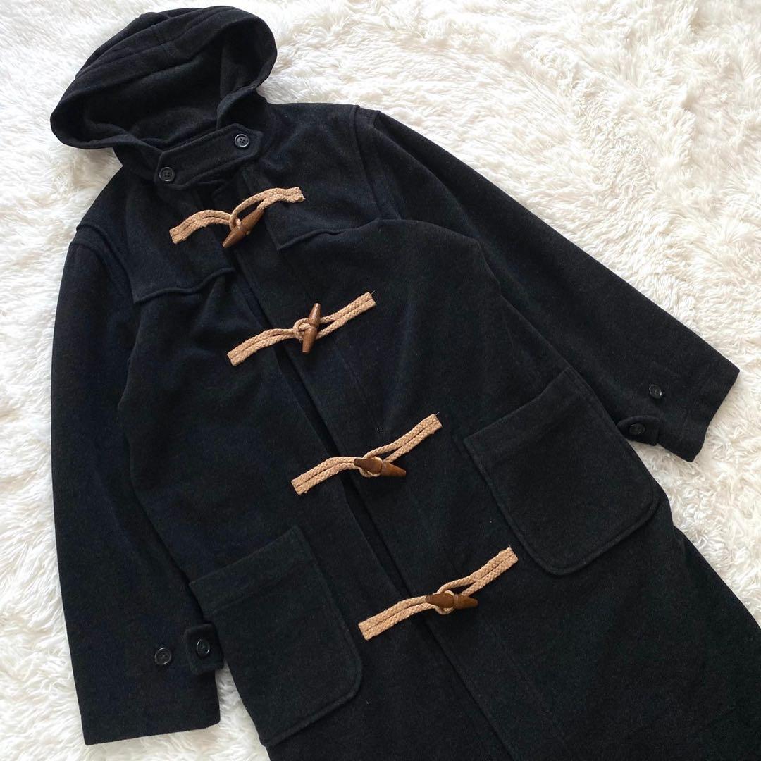 ラルフローレン ポロスポーツ ダッフルコート ウール 9号 ブラック