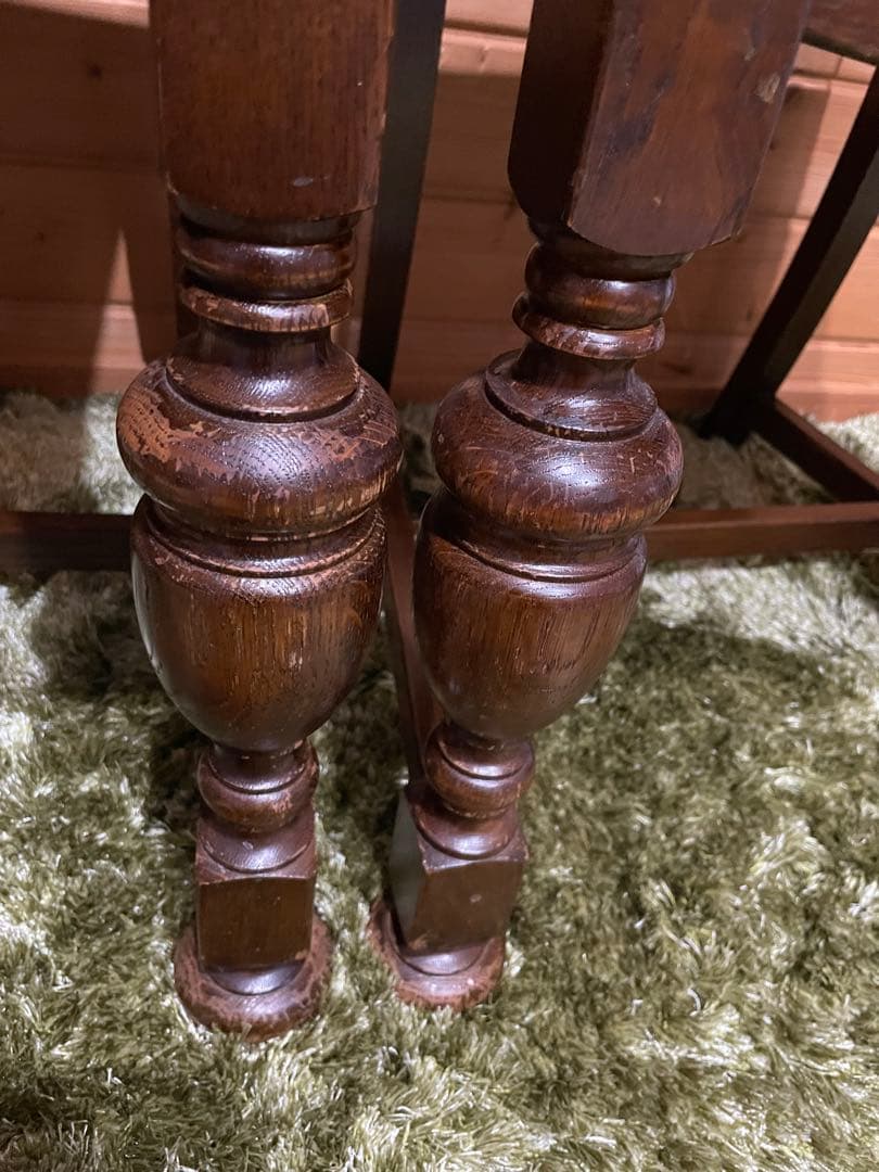 イギリス　バルボスレッグチェア　ダイニングチェア　ビンテージ　2脚　アンティーク