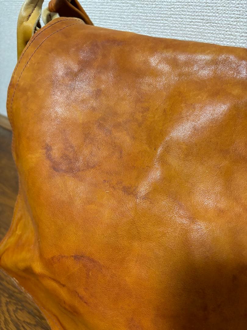 60s ヴィンテージ　レザーメールバッグ　leather mail bag