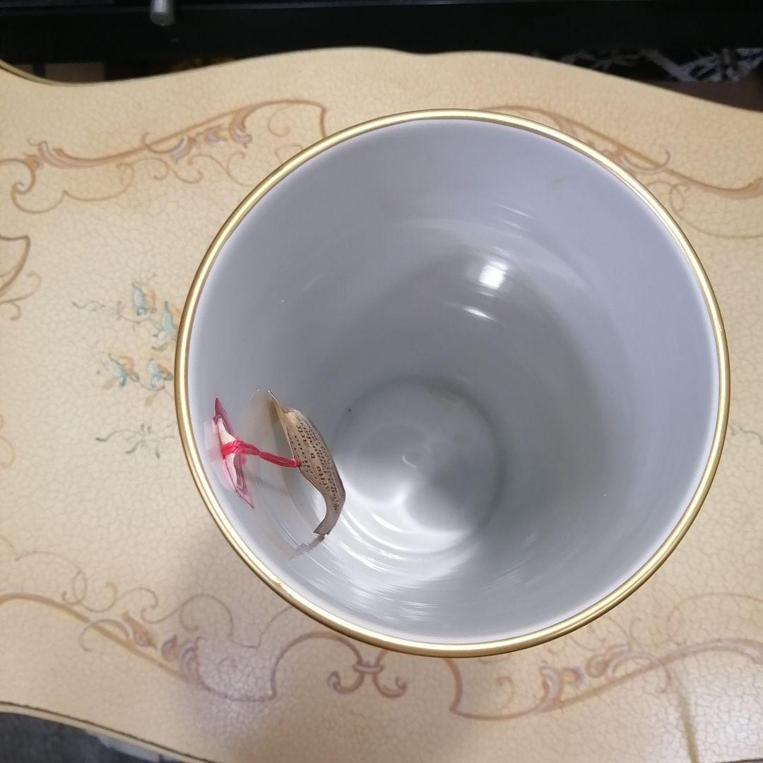 イタリア　アートモルベッリ　花瓶　金彩 金蝕　陶磁器