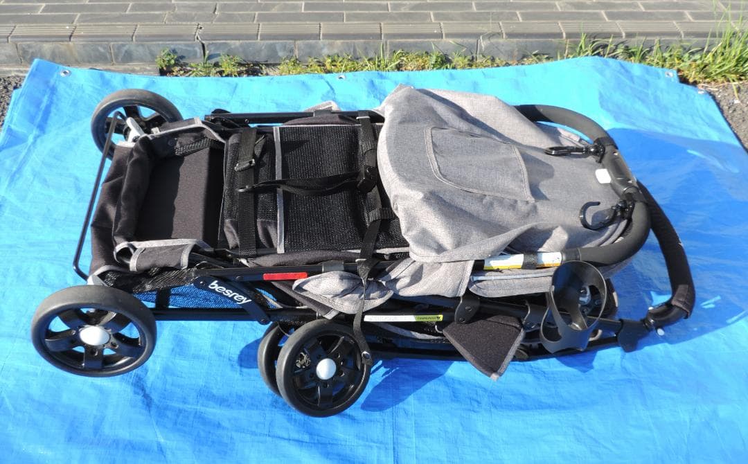 綺麗/besrey二人乗りベビーカー/０～３６カ月/クリーニング済２０２３年購入