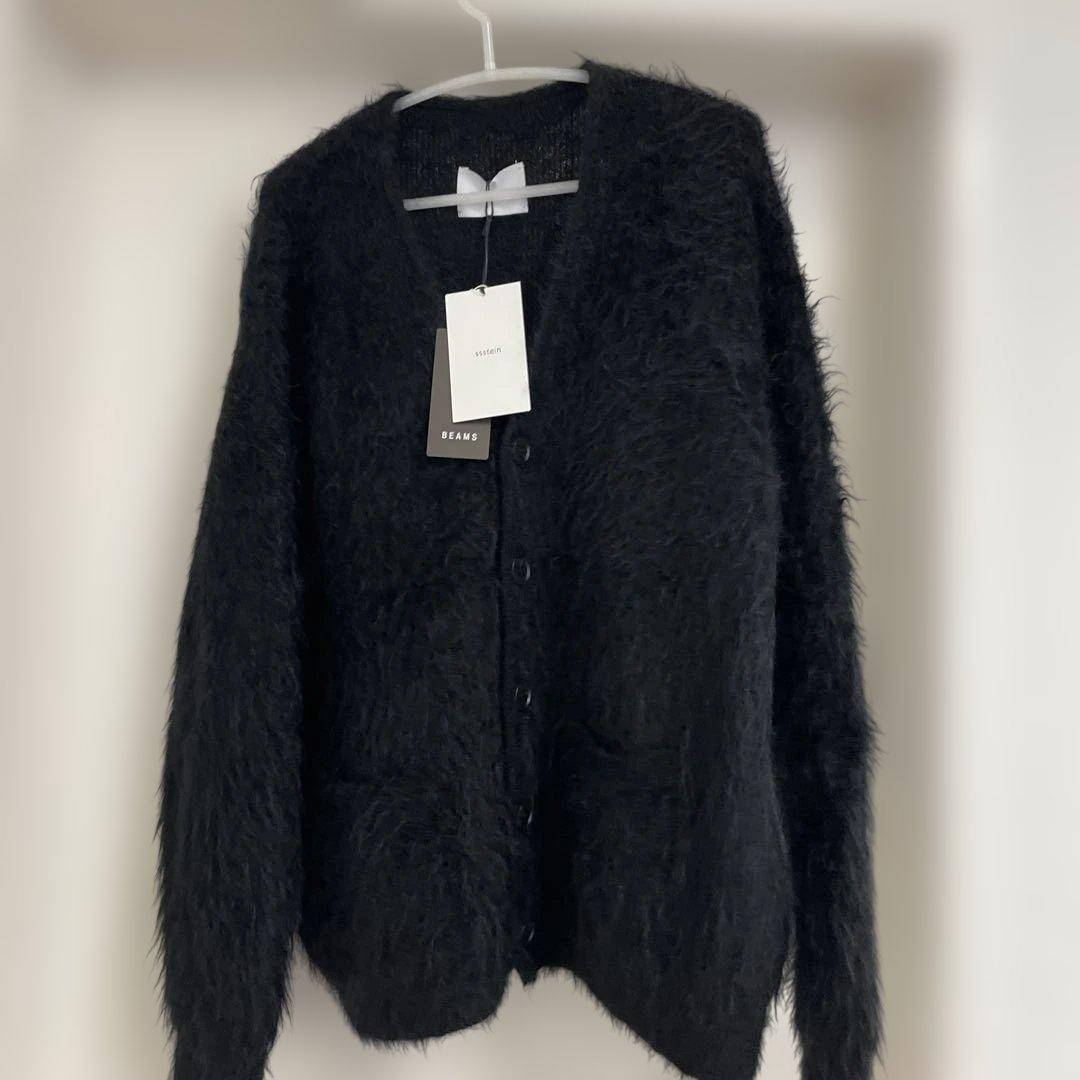 シュタインsssteinモヘアカーディガンブラックS