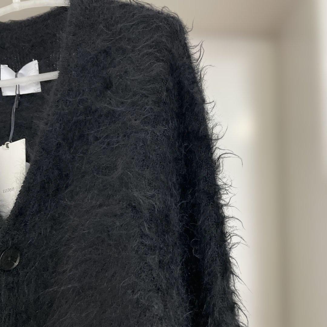 シュタインsssteinモヘアカーディガンブラックS