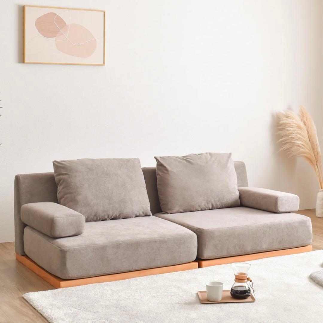 【2/8まで限定販売】VENTOTA 1人掛けソファ グレージュ