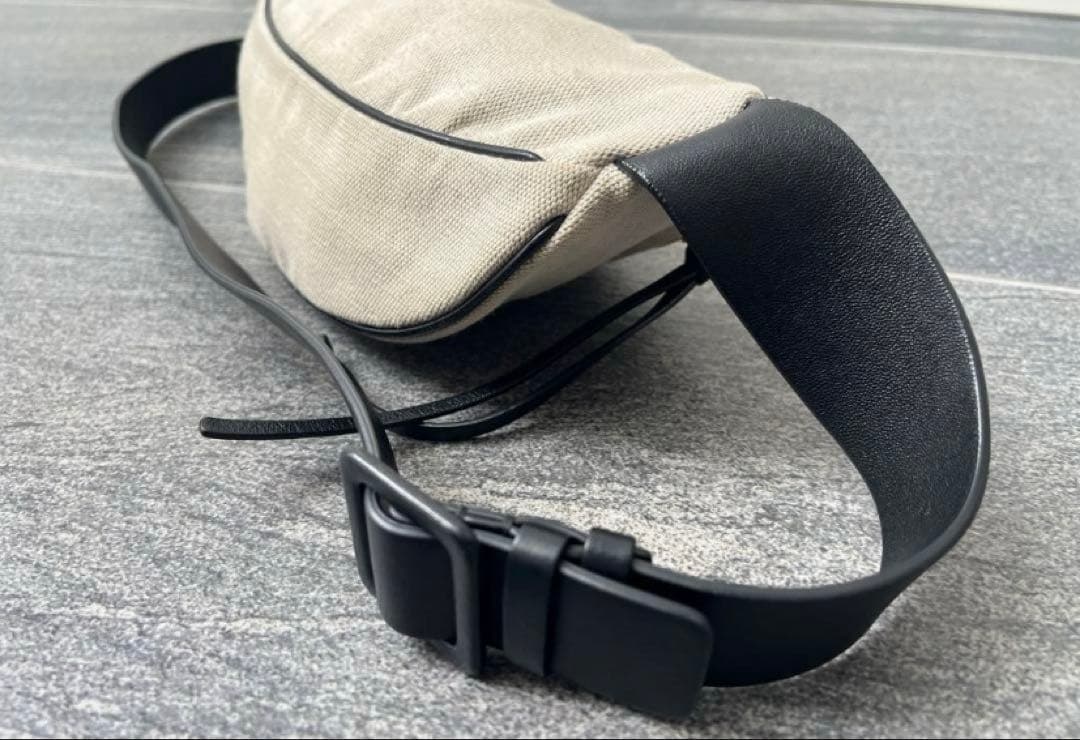 JIL SANDER ジルサンダー ボディバッグ キャンバス×レザー　美品