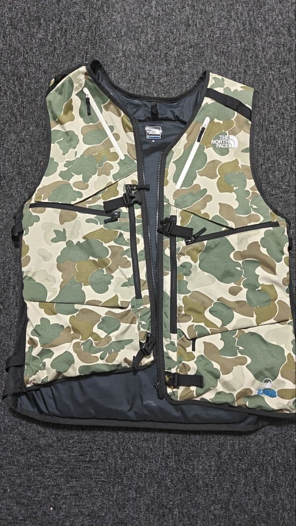 North face powder vest迷彩色 XL