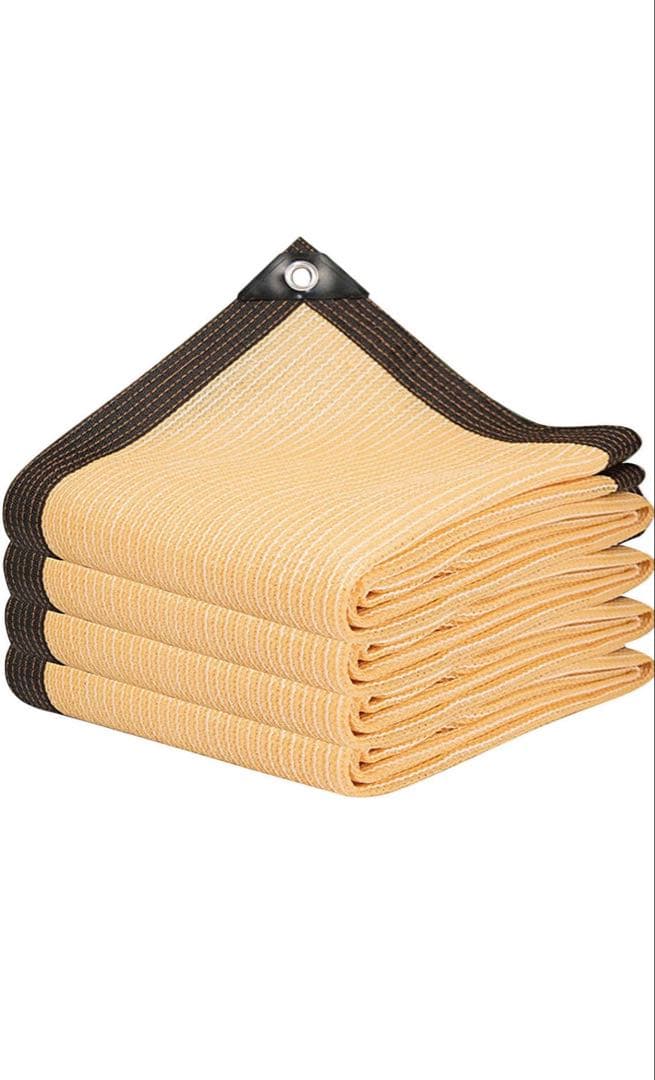 イエロー サンシェード 6M×6M 高密度ポリエチレン