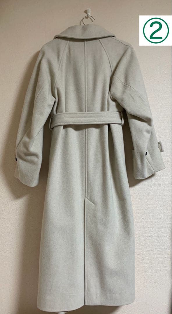 United Tokyo 2way ウールロングコート アイボリー