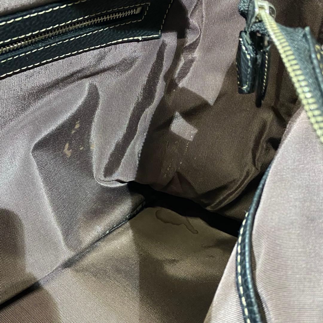 BARNEYS NEWYORK 本革 オールレザー シボ革 トートバッグ A4