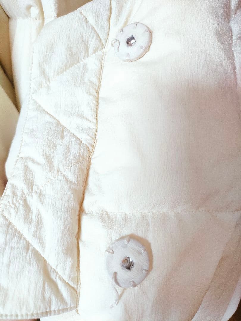 トゥデイフル スタンドカラーダウンジャケット 36 エクリュ