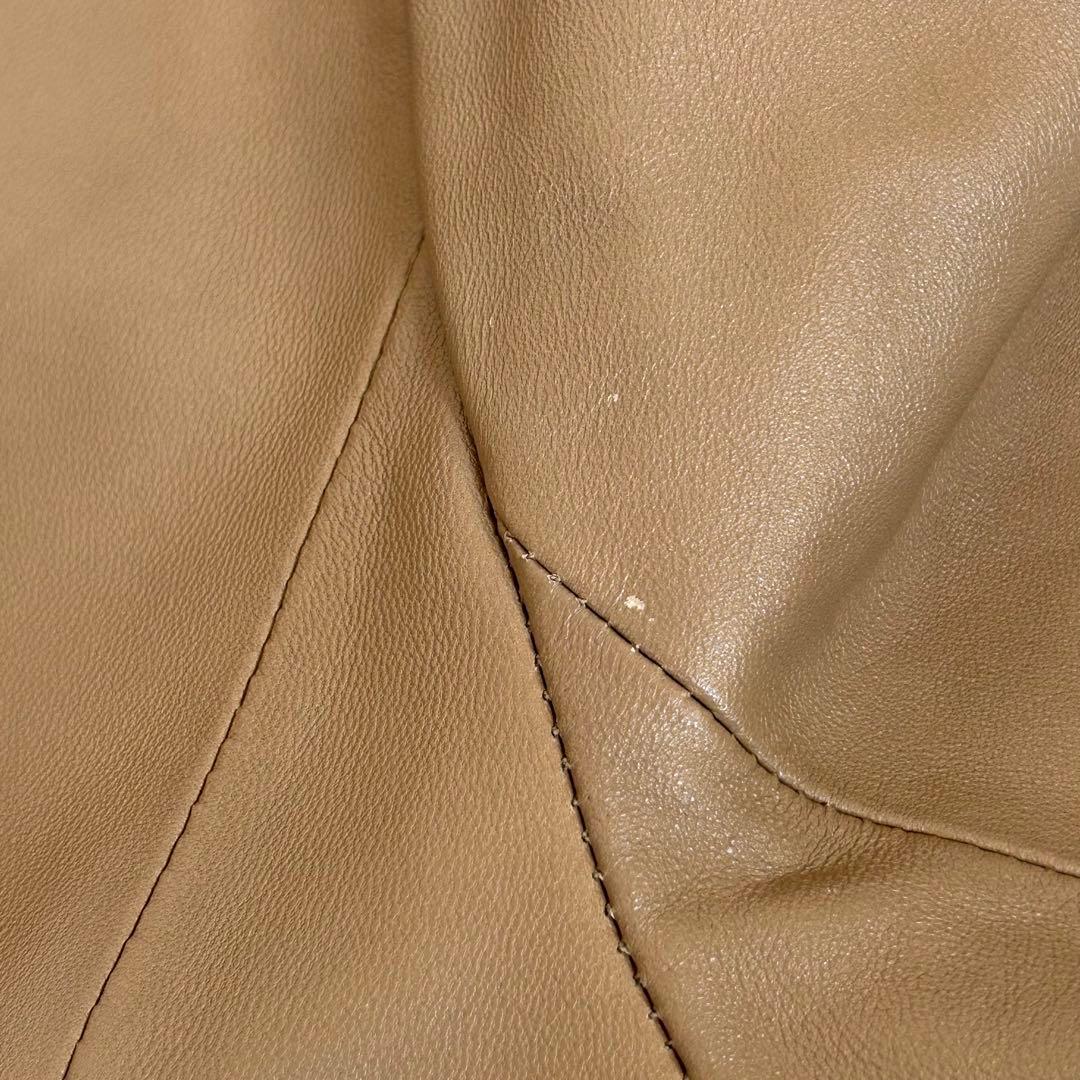 美品❗️BALMAIN ラムレザー　ジャケット　羊革　銀ボタン　S