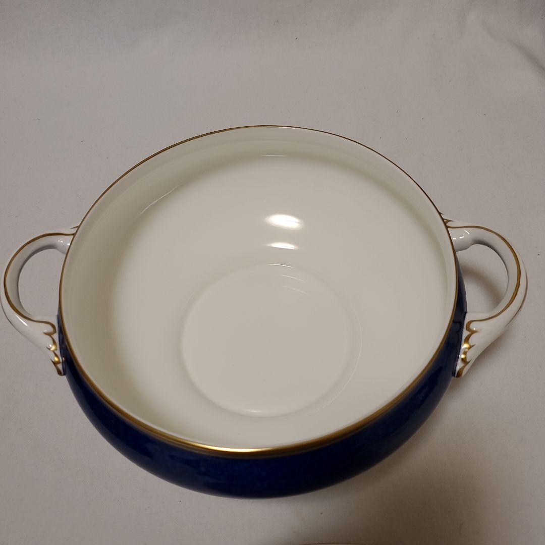 【イギリス食器】美品　コールポート　アスローンブルー　深皿蓋付き