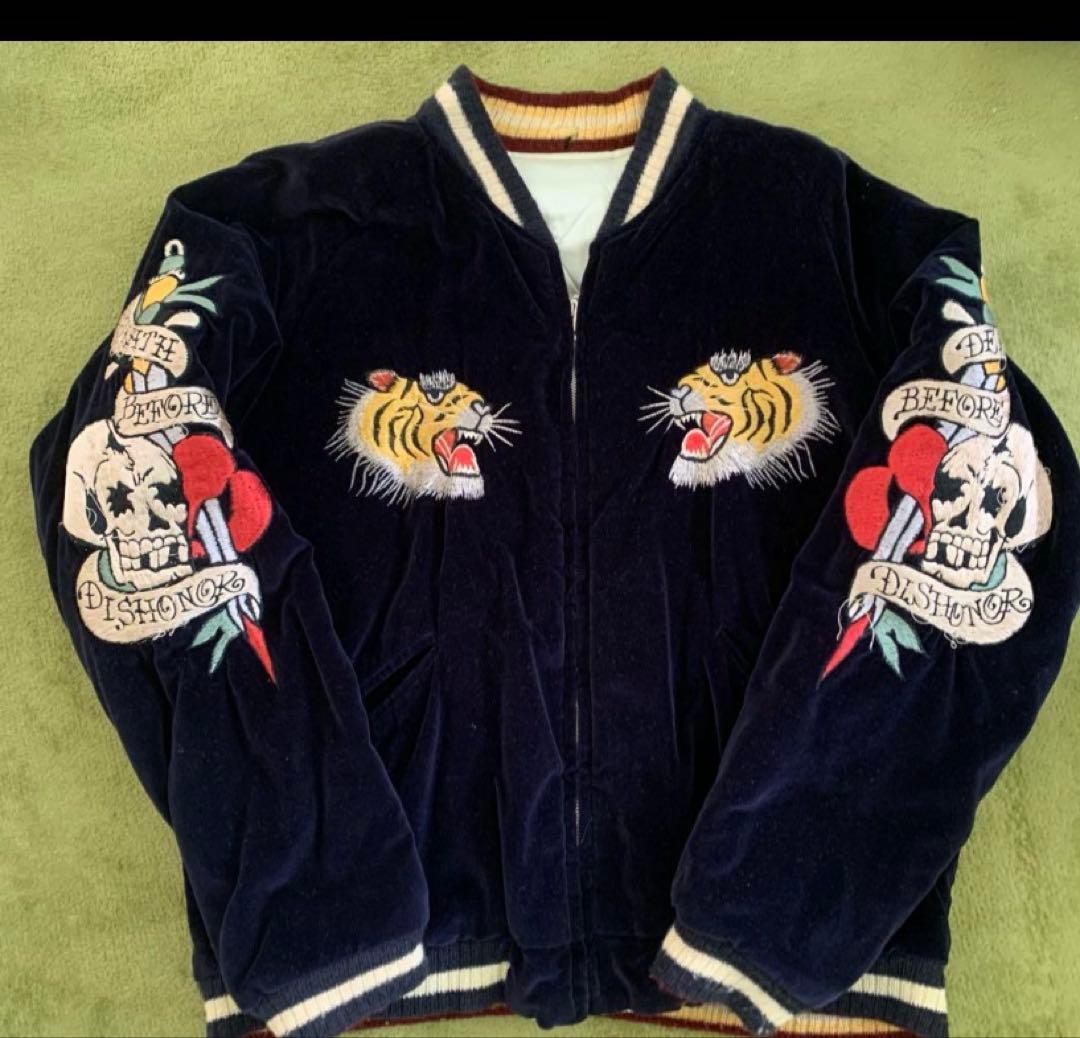 美品！　港商　スカジャン　別珍