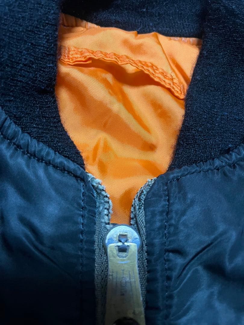 希少USA製 90s ALPHA INDUSTRIESMA-1フライトジャケット