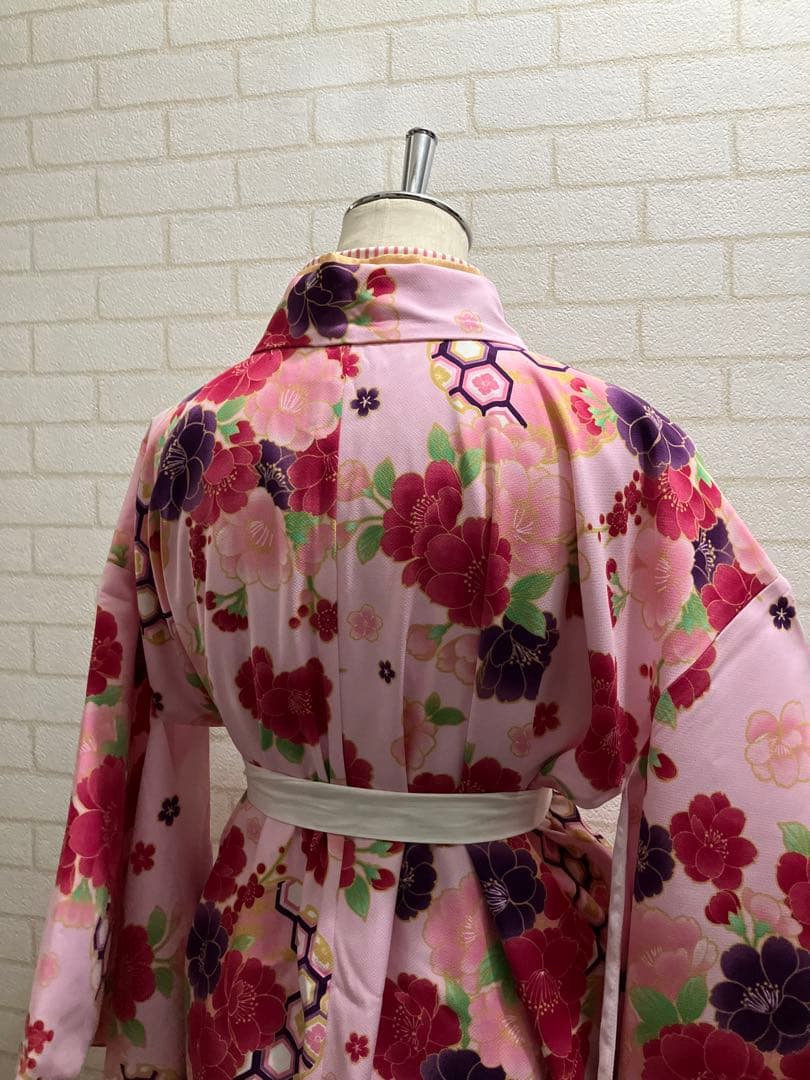 アリサナ　卒業式　袴　150 ピンク　紺　大正ロマン　撮影　サクラ大戦