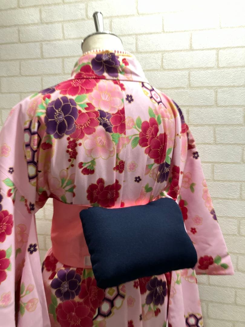 アリサナ　卒業式　袴　150 ピンク　紺　大正ロマン　撮影　サクラ大戦