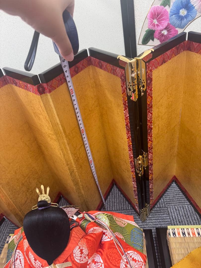 ひな人形セット 男雛 女雛 提灯付き