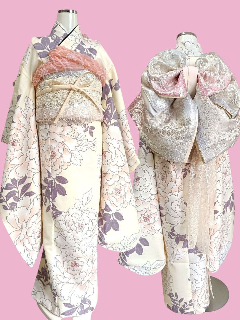 ブランドbonheur saisons着物と作り帯☆七五三７歳フルセット