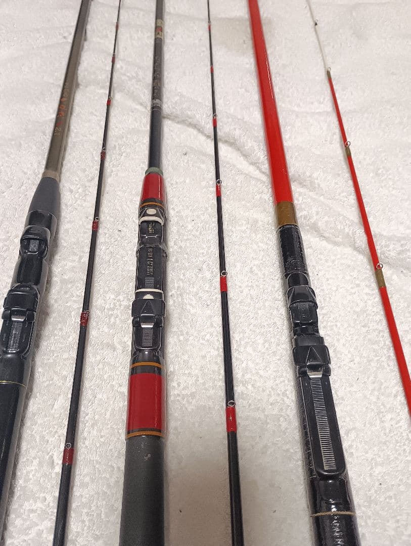 がまかつがまチヌ筏硬調2.1mがまチヌマークⅡ2.1m＋手造筏竿サクラ伊勢？