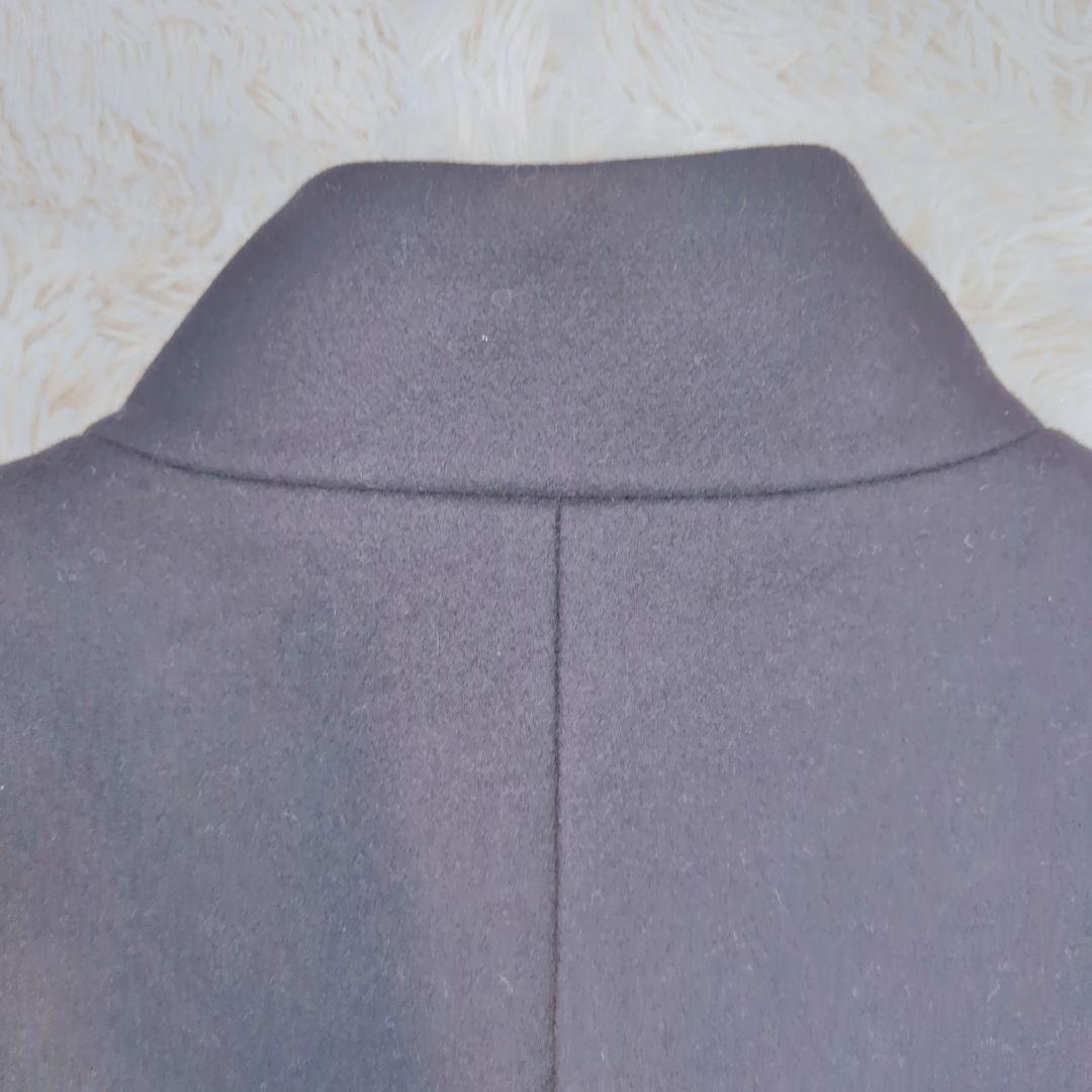 Theory セオリー スタンドカラー コート ブラック　ウール　カシミヤ混 S