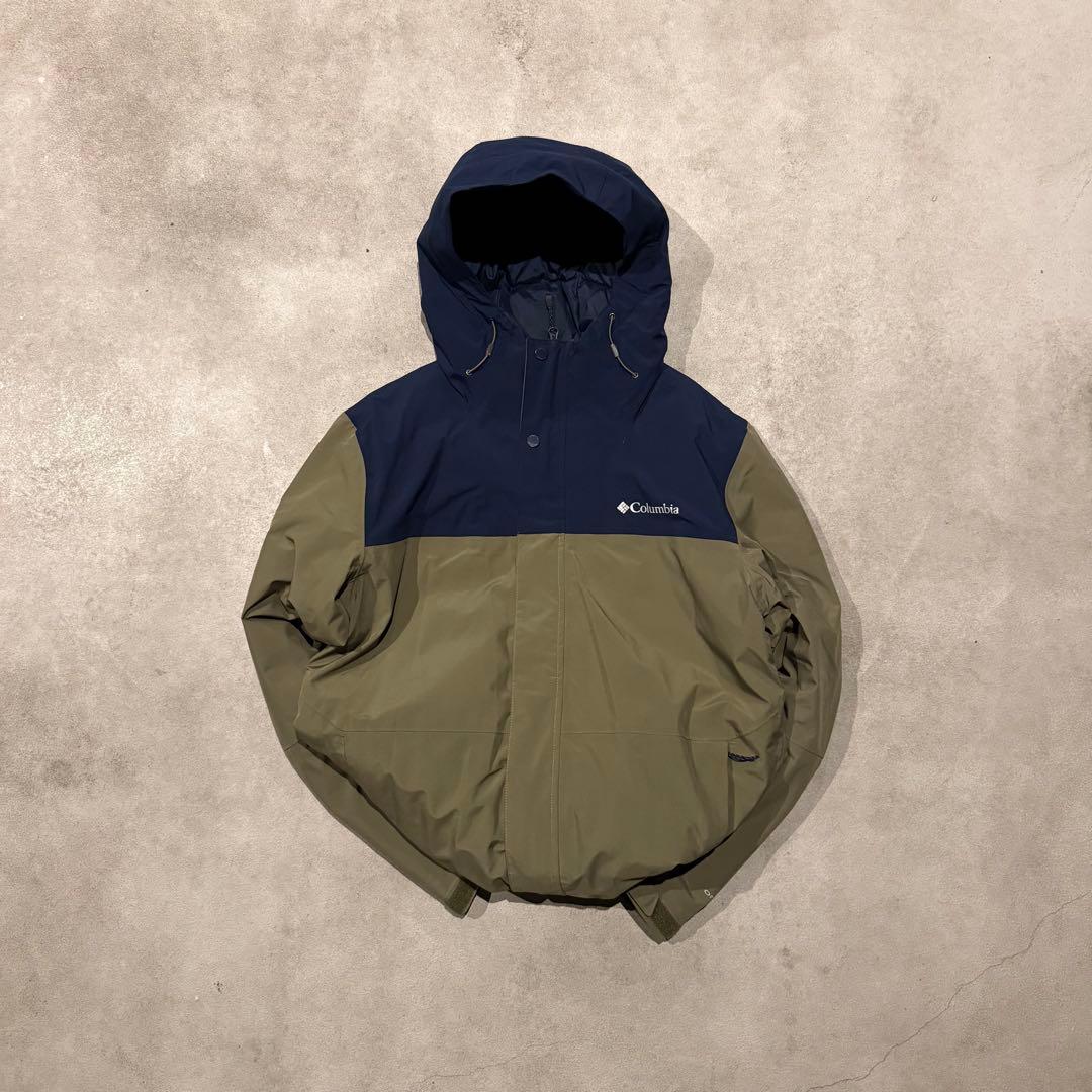 【大人気❗️】極暖！肉厚！columbia 　ダウン　オリーブ　ネイビー　M