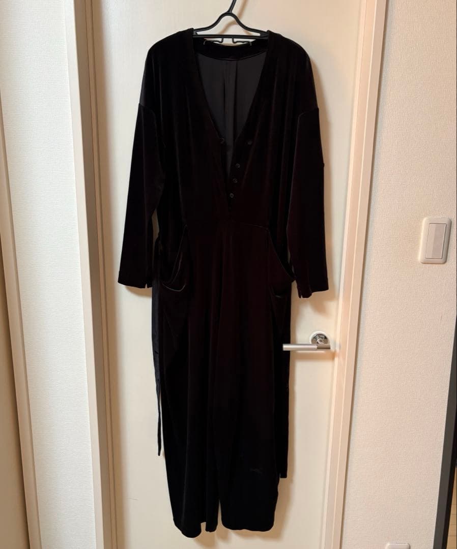 ジャーナルスタンダード ラックス ベロア オールインワン サロペット ブラック