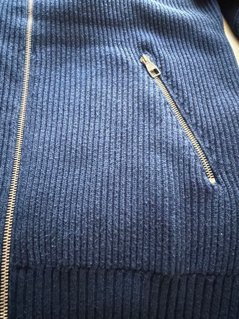 LOUISVUITTON ルイヴィトン ニットパーカー ジャケット ネイビー　M